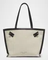 Proenza Schouler Days Tote In Linen In Natural  Black