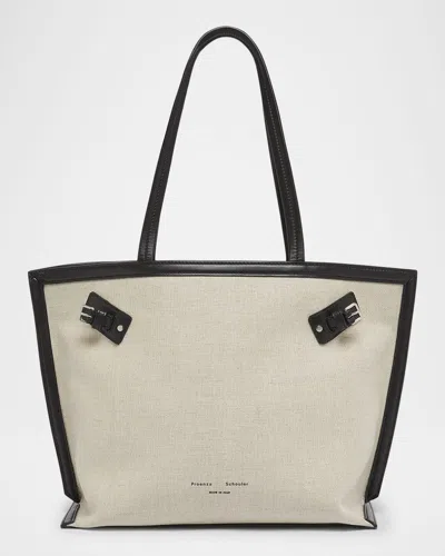 PROENZA SCHOULER DAYS LINEN & LEATHER TOTE BAG