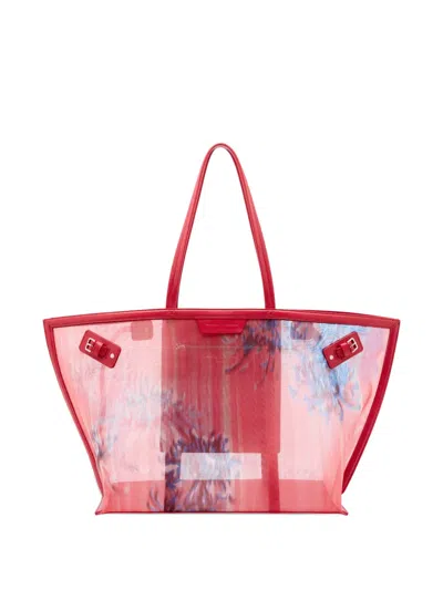 Proenza Schouler Days Mesh Tote Bag In Transparent