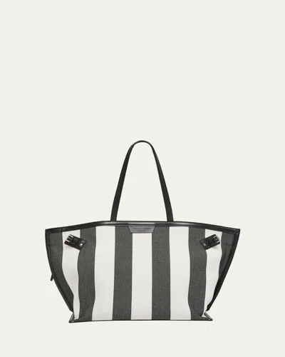 Proenza Schouler Days Striped Canvas Tote Bag