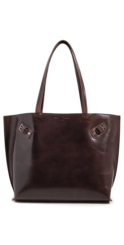 Proenza Schouler Days Tote In Pull Up Calfskin Dark Brown