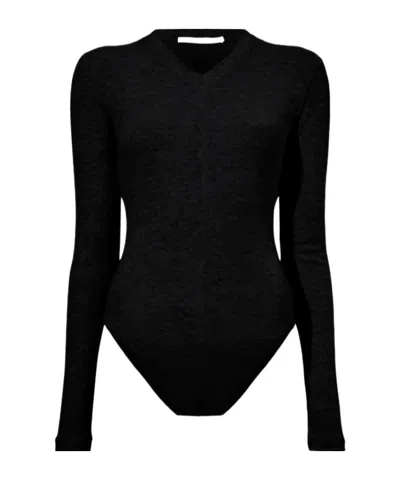 Proenza Schouler Delaney Bodysuit In Black