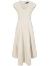 Proenza Schouler Delilah Midi Dress In Neutrals