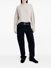 Proenza Schouler Delta Ribbed Wool And Cashmere-blend Sweater In White