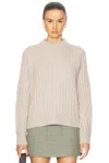 Proenza Schouler Delta Ribbed Wool And Cashmere-blend Sweater In Oatmeal