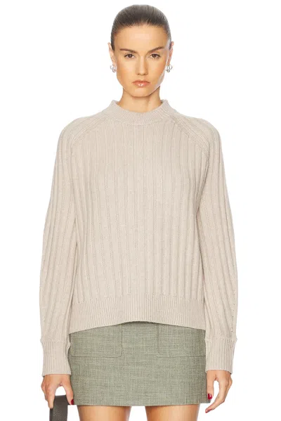 Proenza Schouler Delta Ribbed Wool And Cashmere-blend Sweater In White