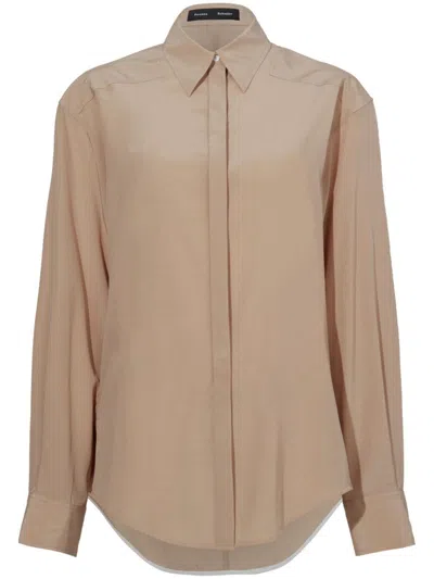 Proenza Schouler Demi Blouse In 中性色