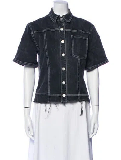 Pre-owned Proenza Schouler Denim Jacket In Black