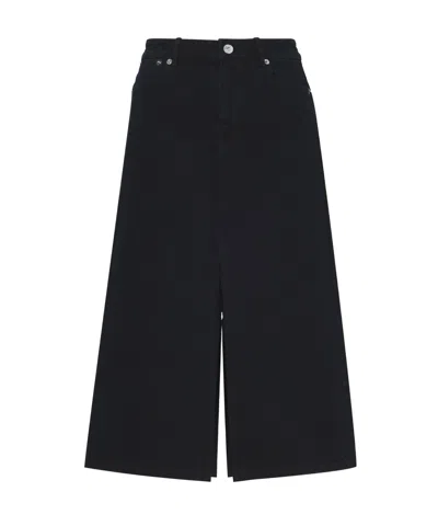 Proenza Schouler Denim Skirt In Black
