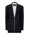 Proenza Schouler Devon Shearing Wool Suit Jacket In Black