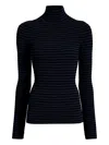 Proenza Schouler Didi Striped Velvet Top In Blue