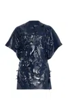 Proenza Schouler Dima Cotton-blend Top In Blue