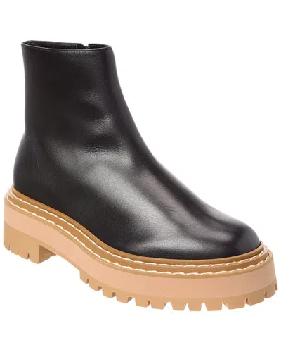 Proenza Schouler Dnu Pack  Leather Boot In Black