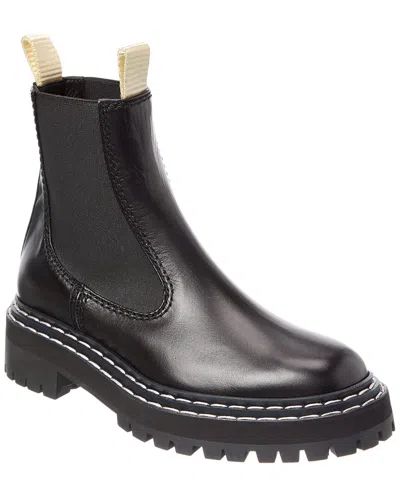 Proenza Schouler Dnu Pack  Leather Chelsea Boot In Black