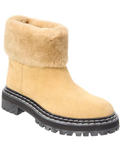 Proenza Schouler Dnu Pack  Suede & Shearling Boot In Brown