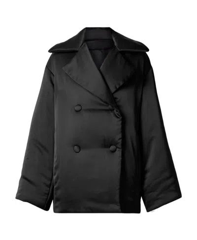 Proenza Schouler Double-breasted Coat In Black