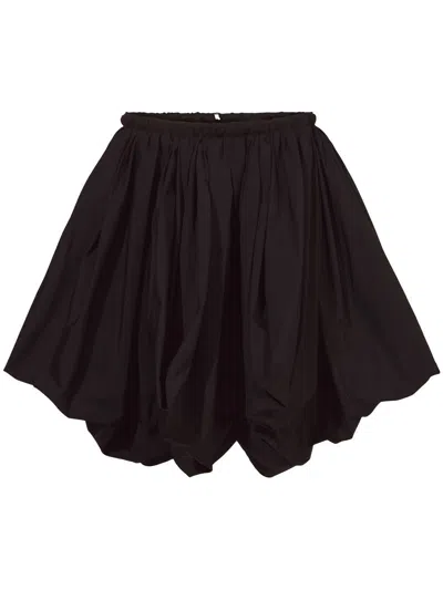 Proenza Schouler Drawstring-waist Full Skirt In Black