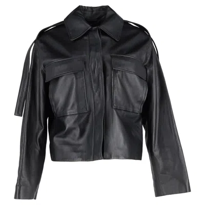 Proenza Schouler Dylan Cropped Jacket In Black Leather