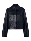 Proenza Schouler Dylan Glossy Leather Jacket In Negro