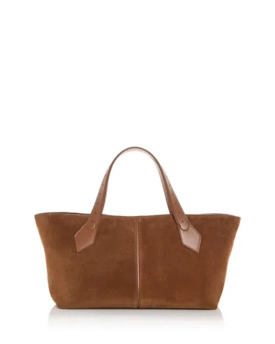 Proenza Schouler East West Chelsea Suede Tote In Brown