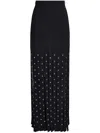 Proenza Schouler Effe Embellished Viscose Blend Skirt In Black