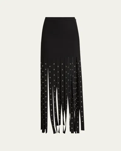 PROENZA SCHOULER EFFE PANELED COMPACT VISCOSE KNIT SKIRT