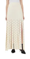 Proenza Schouler Effe Paneled Compact Viscose Knit Skirt In Ivory