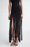 Proenza Schouler Effe Embellished Viscose Blend Skirt In Black