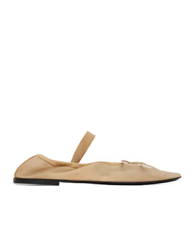 Proenza Schouler Beige Glove Mary Jane Ballerina Flats In Sand