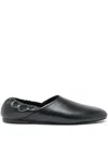 Proenza Schouler Elasticated-back Leather Slippers In Black