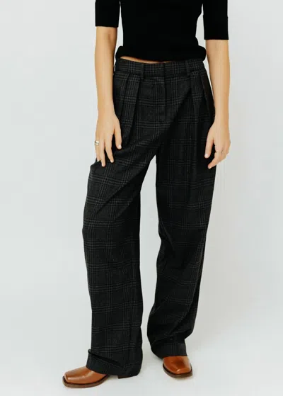 Proenza Schouler Eleanor Pants In Carbon Melange In Multi