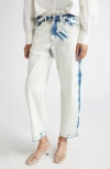 Proenza Schouler Ellsworth Belted Crop Jeans In Blue