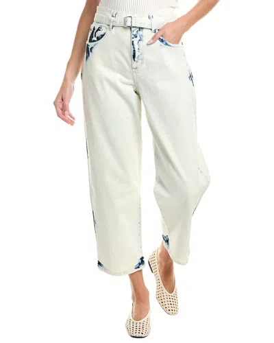 Proenza Schouler Ellsworth Cropped Wide Jean In Neutral