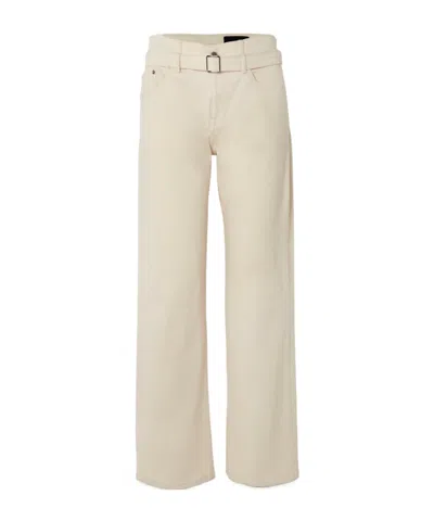 Proenza Schouler Ellsworth Drawstring Jeans In Neutral