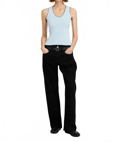 Proenza Schouler Eloise Knit Top In Frost In Blue
