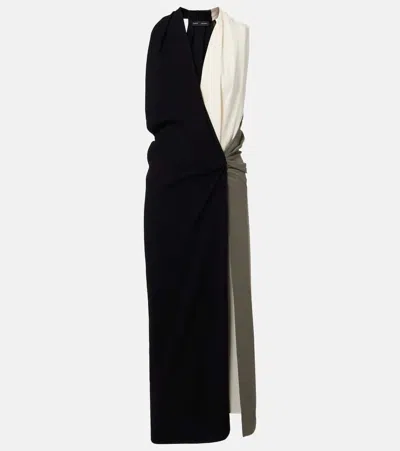 PROENZA SCHOULER ELSA DRAPED CRÊPE MIDI DRESS