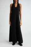 Proenza Schouler Ember Matte Crepe Maxi Dress In Black