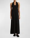 Proenza Schouler Ember Matte Crepe Maxi Dress In Black