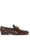Proenza Schouler Embossed Effect Loafers In Brown