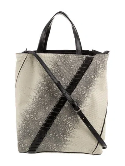 Pre-owned Proenza Schouler Embossed Leather Top Handle Bag In Neutral