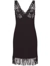 Proenza Schouler Embroidered-detail Ribbed-knit Dress In Black