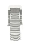 Proenza Schouler Women's Bouclé Striped Sweater Dress In 002