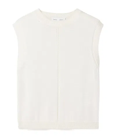 Proenza Schouler Emily Openwork Knitted Vest In Neutral