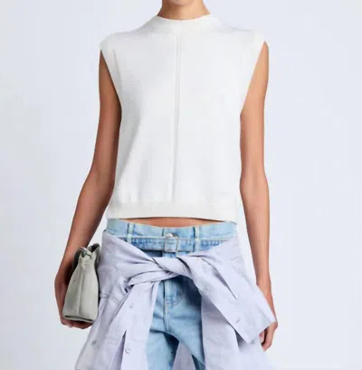 Proenza Schouler Emily Sleeveless Sweater In Off White