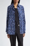 Proenza Schouler Emmeline Floral Print Silk-blend Shirt In Multi