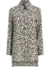 Proenza Schouler Emmeline Floral Stretch Silk Blend Button-up Top In Neutrals