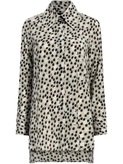 Proenza Schouler Emmeline Shirt In Sand Multi