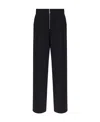 Proenza Schouler Exposed-zip Wide-leg Trousers In Black