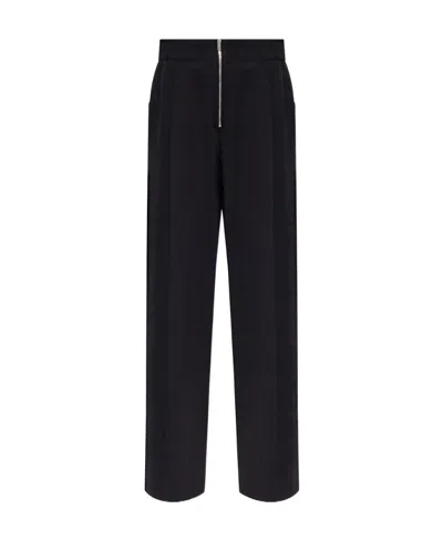 Proenza Schouler Exposed-zip Wide-leg Trousers In Black