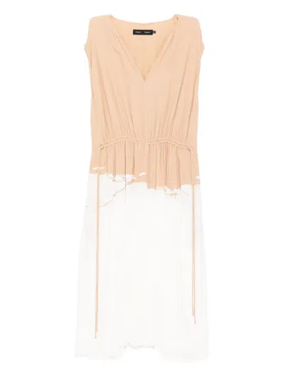 Proenza Schouler Ezra Dress In Neutrals